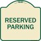 Signmission Reserved Parking Bright Yellow Heavy-Gauge Aluminum Architectural Sign, 18" x 18", TG-1818-22991 A-DES-TG-1818-22991 - alternate 1